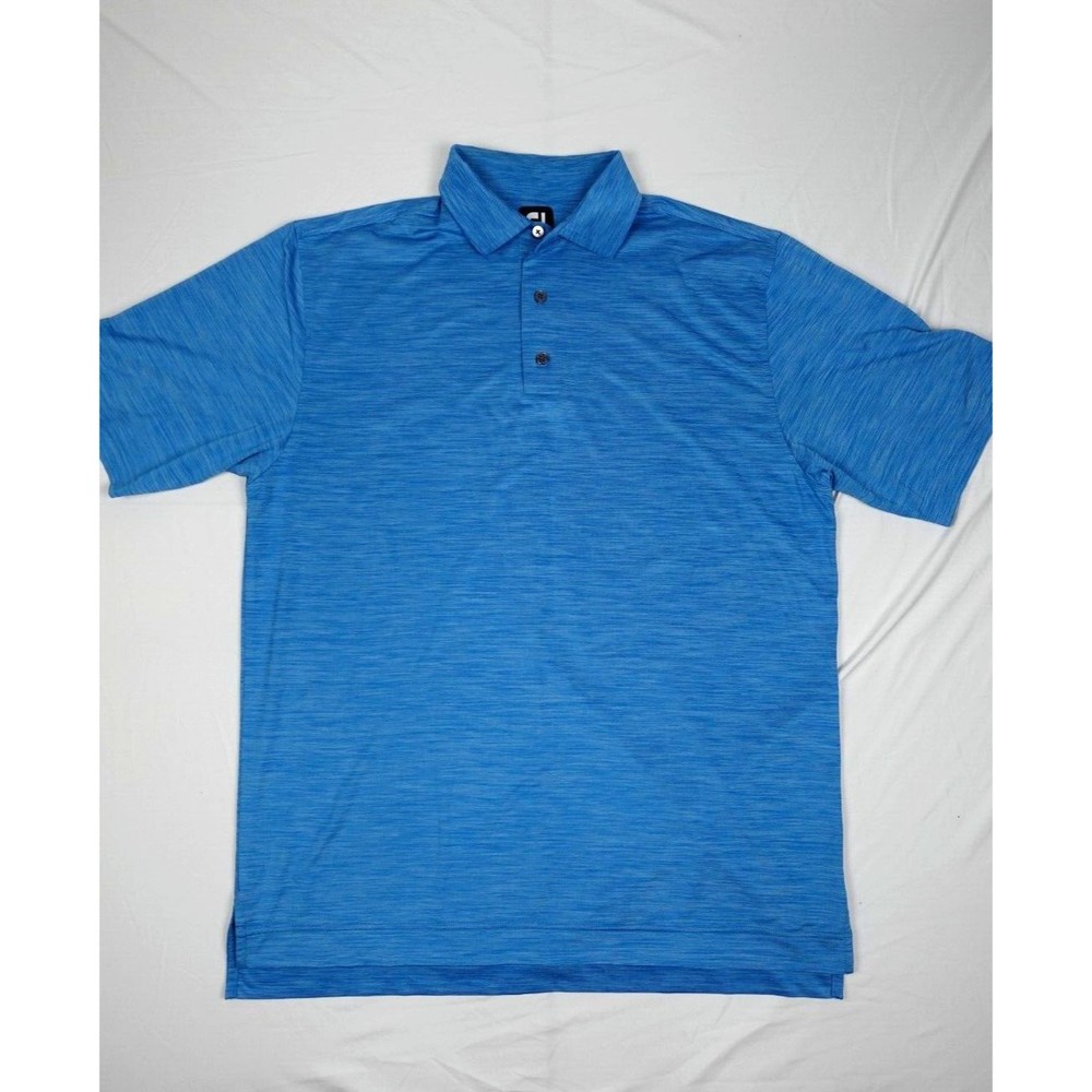 FootJoy Golf Polo Shirt Adult Large Pullover Short Sleeve Blue Color For Men